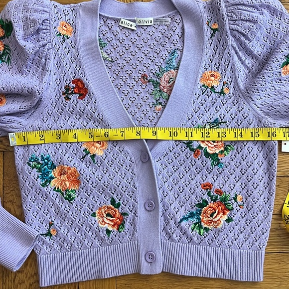 alice + olivia
Morita Floral Puff Sleeve Cardigan - Picture 15 of 16